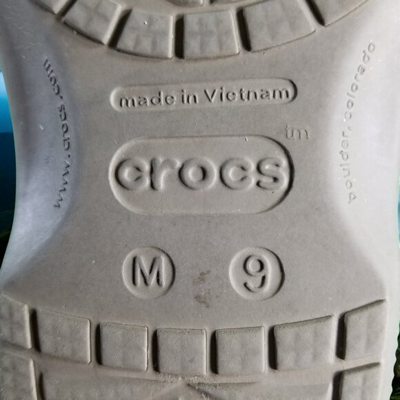 Crocs Men's Size 9 Brown Slip On Sandals Comfort Shoes 12438 - Picture 8 of 8